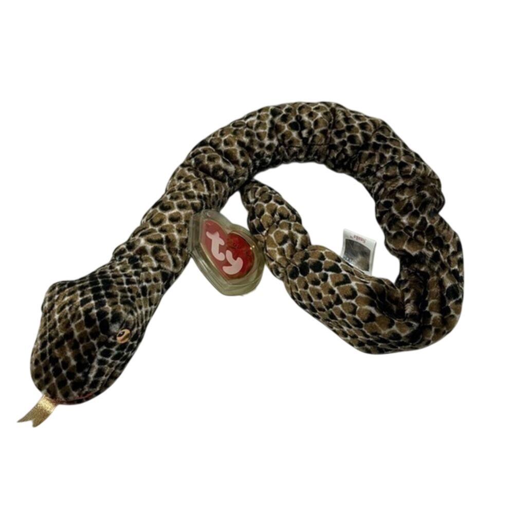 TY Beanie Baby The Snake Chinese Zodiac Plush 1990s 7.5” Stuffed Animal